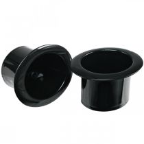 Article Set de 20 petits pots décoratifs en forme de chapeaux noirs pour plantes
