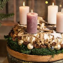Article Décoration de l&#39;Avent, étoile de décoration de Noël, étoile décorative jute L15,5 cm 8 pièces