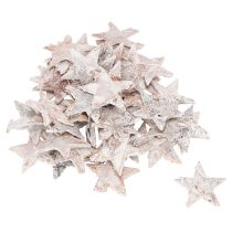 Article Mini étoiles en écorce de bouleau blanchies 2 à 2,5 cm – Lot de 150