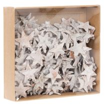 Article Mini étoiles en écorce de bouleau blanchies 2 à 2,5 cm – Lot de 150