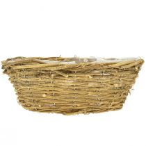 Article Coupe à fleurs naturelle, coupe décorative à motif de vigne, 31 cm, style rustique, pot de fleurs