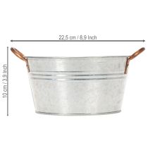 Article Coupe ronde en métal avec poignées Ø17,5 cm H9 cm