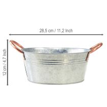 Article Coupe ronde en métal avec poignées Ø21cm H9,5cm