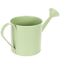 Article Pot de fleurs, arrosoir décoratif, jardinière en zinc vert menthe, Ø16,5 cm