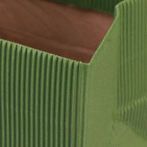 Article Sac à fleurs vert olive vert côtelé avec papier d&#39;aluminium 10,5 cm 6 pcs