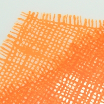 Article Sac à fleurs motif jute orange L40cm W12-30 50 pcs