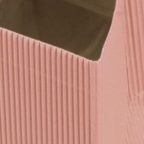 Article Jardinière à fleurs sac à fleurs rose saumon 12cmx12cm 6 pcs