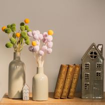 Article Craspedia séchées, 55 cm, lot de 20, pour une décoration de table moderne.