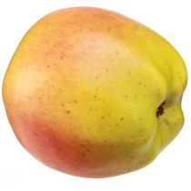 Article Pomme décorative jaune et rouge en plastique Ø9 cm