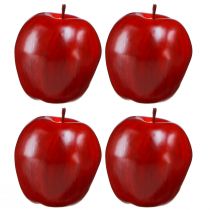Article Déco pomme rouge Déco fruit Ø8cm H9,5cm Red Delicious 4 pcs