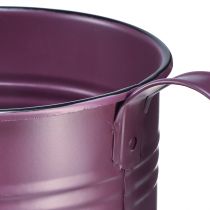 Article Arrosoir décoratif jardinière métal violet Ø13,5cm H12,5cm