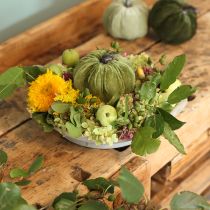 Article Citrouille décorative vert automne vert foncé vert clair Ø18cm 3 pcs