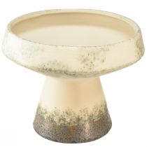 Article Bol décoratif bol en céramique crème gris-vert Ø20cm H16cm