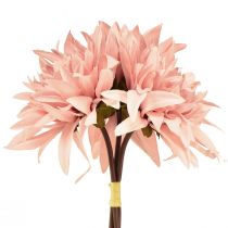 Article Fleurs décoratives dahlia fleur rose artificielle Ø15cm L28cm 3 pcs