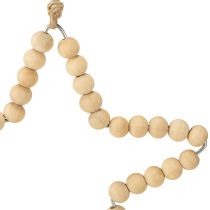 Article Décorations suspendues en bois pour Noël – Cœur, Étoile et Sapin – 6 pièces