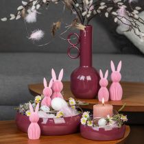 Article Lapin de Pâques décoratif, symbole de printemps pour la décoration intérieure, 13 cm, lot de 3