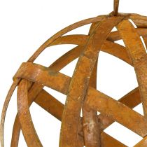 Article Boule décorative en métal rouille pour décoration vintage Ø20cm