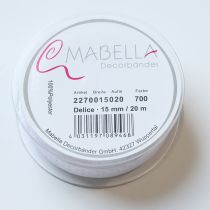 Article Ruban décoratif festif pour embellir cadeaux et projets de loisirs créatifs, 1,5 cm de large, 20 m de long