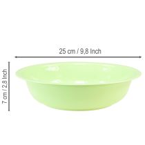 Article Coupe décorative en métal effet émail vert citron 25 cm