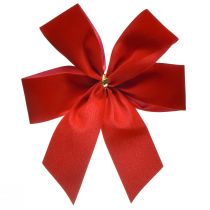 Article Noeud décoratif noeud en velours rouge 4 cm de large noeud de Noël pour l&#39;extérieur 15 × 18 cm 2 pièces