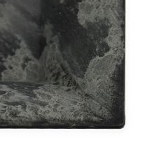 Assiette en plastique 20 x 20 cm carré anthracite 6 p.