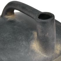 Article Vase décoratif en céramique effet antique anthracite et beige - 18 cm