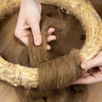 Article Fil de laine de feutrage marron 2 m pour décoration et loisirs créatifs