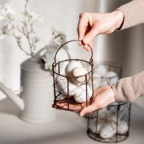 Article Ensemble de paniers en fil de fer, idéal pour la décoration ou le jardin, 25 cm, 1 ensemble