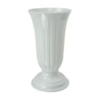 Vase Lilia blanc Ø16 - 28cm vase de sol 1pc