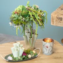 Article Élégant bougeoir à motif floral pour une décoration harmonieuse, 12,5 cm, lot de 2