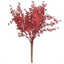 Article Buisson d'eucalyptus plante artificielle rouge eucalyptus 28cm 3pcs