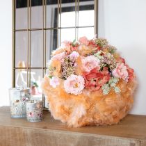 Article Plumes orange pour bricolage de printemps et de Pâques 5-10cm 20g