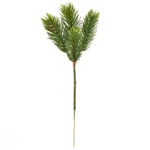 Article Ensemble de 24 branches d'épicéa artificielles pour décoration intérieure et extérieure, décorations de table et couronnes de Noël, fil de fer floral flexible, vert-brun