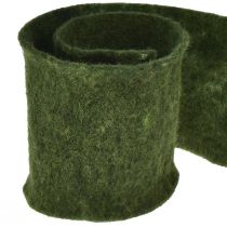 Article Ruban de feutre ruban de laine artisanat feutre rouleau vert foncé 15cm 5m