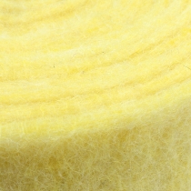 Bande de feutrine jaune clair 15 cm 5 m