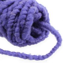 Article Cordon feutre polaire Mirabell 25m violet