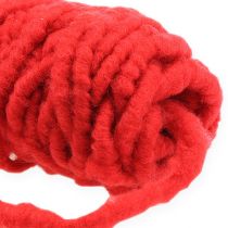 Article Cordelette de feutrine „Flausch Mirabell“ 25 m rouge