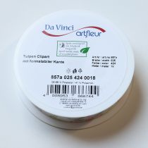 Article Ruban cadeau à motif tulipe, idéal pour les occasions spéciales et la décoration saisonnière, 2,5 cm de large, 18 m de long