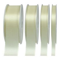 Article Ruban cadeau et décoration crème 50m