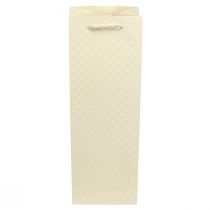 Article Sac cadeau pour bouteilles en papier crème 12×9×36cm 1 pièce