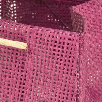 Article Sac cadeau avec poignées en rose bordeaux 10,5 cm 8 pcs