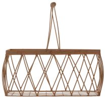 Article Panier en maille panier en métal aspect rouille 28x13,5x14cm 2pcs