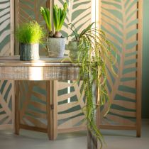 Article Plante artificielle de millet à soies vertes, idéale pour une décoration suspendue élégante et un élément de décoration raffiné, 114 cm.