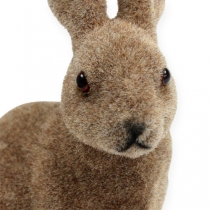 Article Lapin décoratif 14cm floqué 4 pcs.