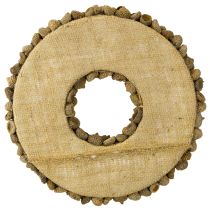 Article Couronne naturelle, décoration d'automne, glands, couronne de porte, couronne murale, à faire soi-même, Ø30cm
