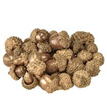 Article Fruits d&#39;automne dorés, décorations d&#39;automne festives, glands décoratifs naturels, décoration de l&#39;Avent Ø1,5 – 2,5 cm L1,5 – 3 cm 300 g