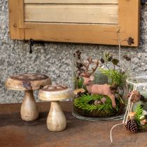 Article Décoration champignon en bois décoration bois champignon décoration automne naturel Ø15cm H14,5cm
