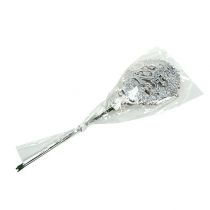 Article Anniversaire numéro 25 argent Ø8cm 10pcs