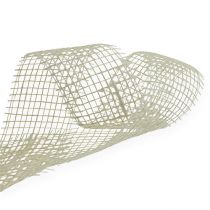 Article Ruban de jute blanchi, 5 cm de large, 40 m de long
