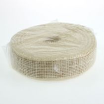 Article Ruban de jute blanchi 5cm 40m